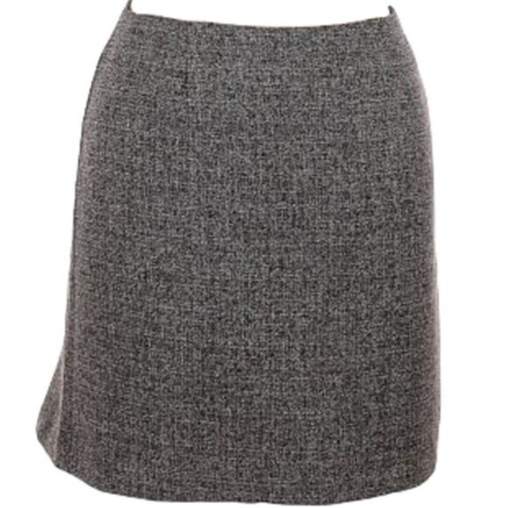Hillard & Hanson Midi‎ Skirt Black Gray Size 4